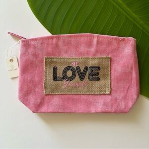 Pink Zipper Pouch